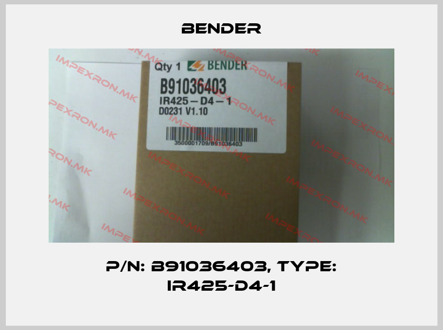 Bender-p/n: B91036403, Type: IR425-D4-1price