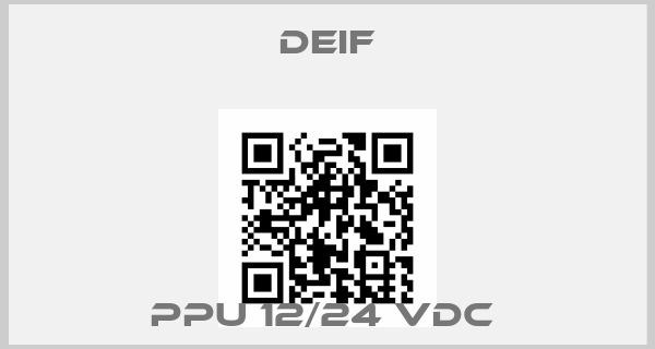 Deif-PPU 12/24 VDC price