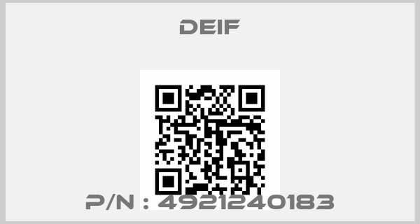 Deif-P/N : 4921240183price