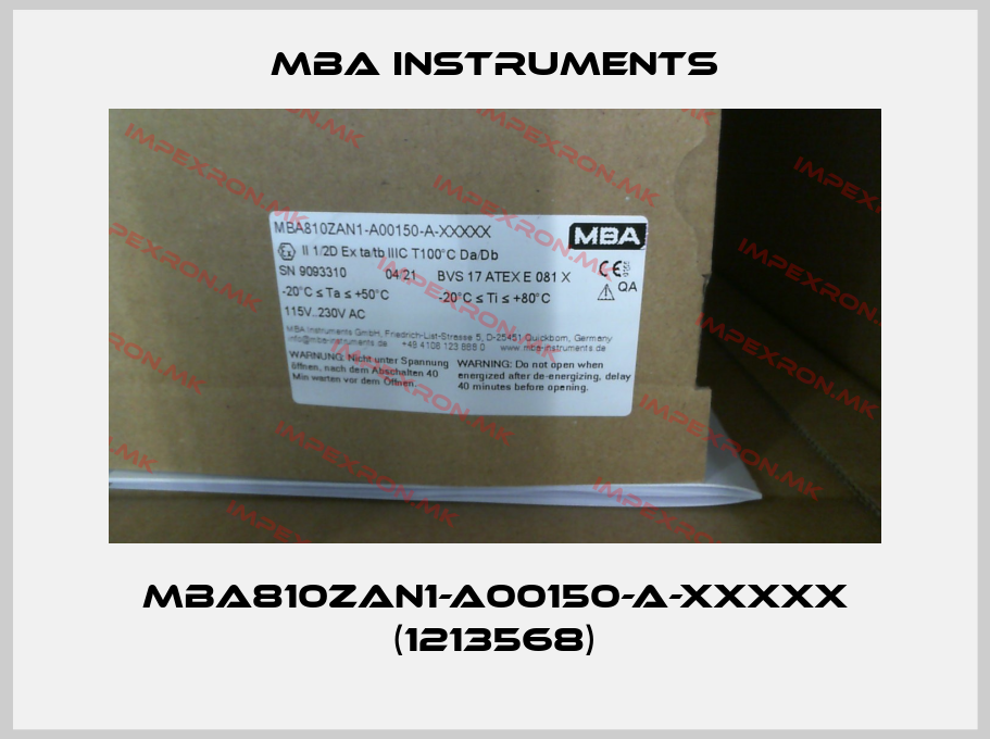 MBA Instruments-MBA810ZAN1-A00150-A-XXXXX (1213568)price