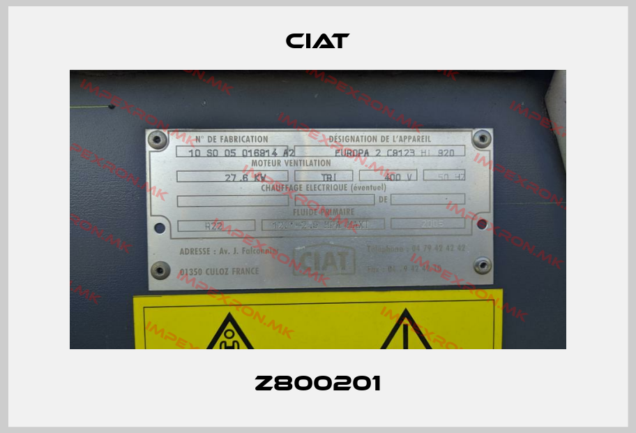 Ciat-Z800201price