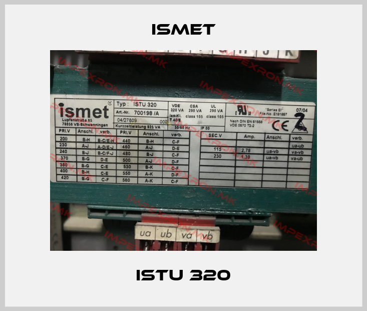Ismet-ISTU 320price