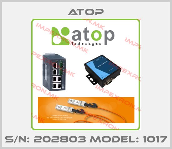 Atop-S/N: 202803 Model: 1017price