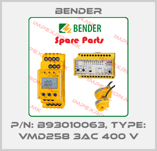 Bender-p/n: B93010063, Type: VMD258 3AC 400 Vprice
