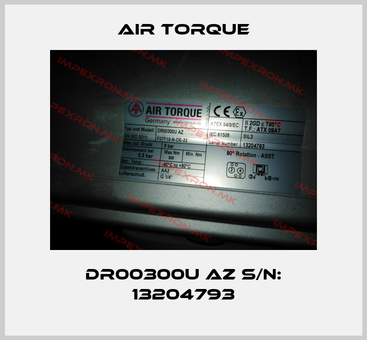 Air Torque-DR00300U AZ S/N: 13204793price