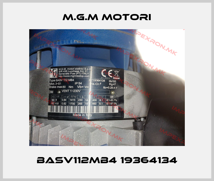 M.G.M MOTORI-BASV112MB4 19364134price