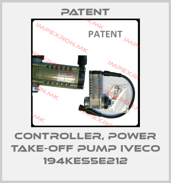 Patent-CONTROLLER, POWER TAKE-OFF PUMP IVECO 194KES5E212price