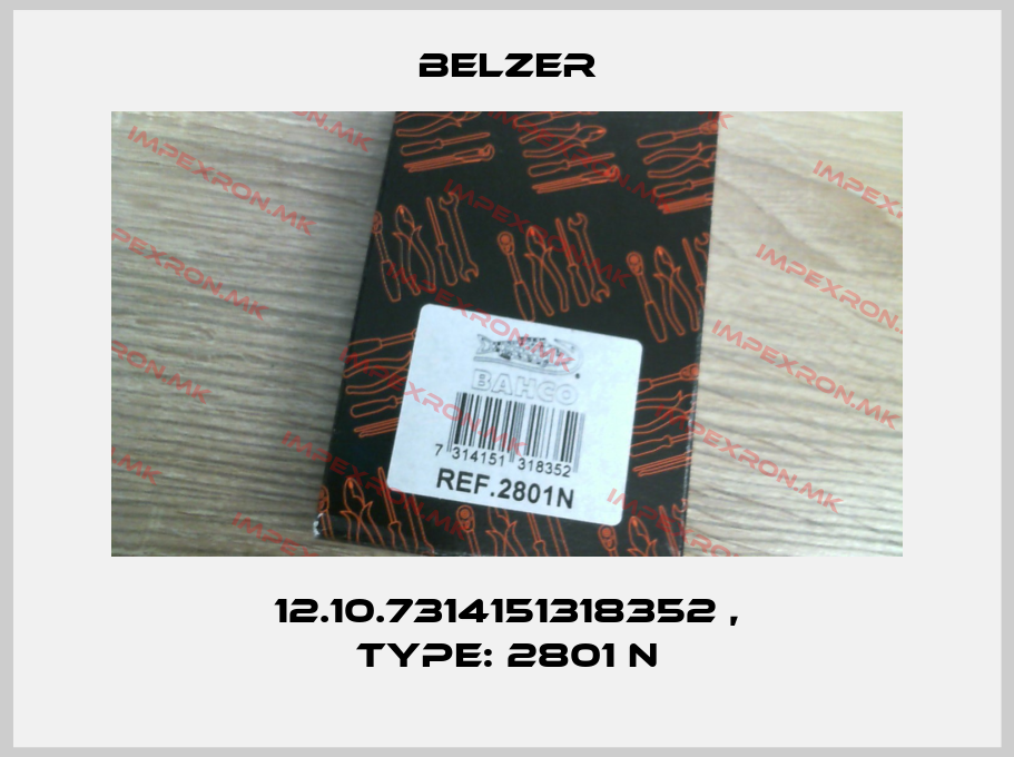 Belzer-12.10.7314151318352 , Type: 2801 Nprice
