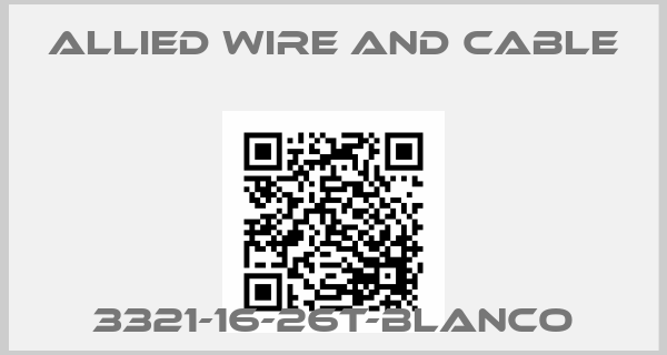 Allied Wire and Cable-3321-16-26T-BLANCOprice