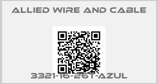 Allied Wire and Cable-3321-16-26T-AZULprice