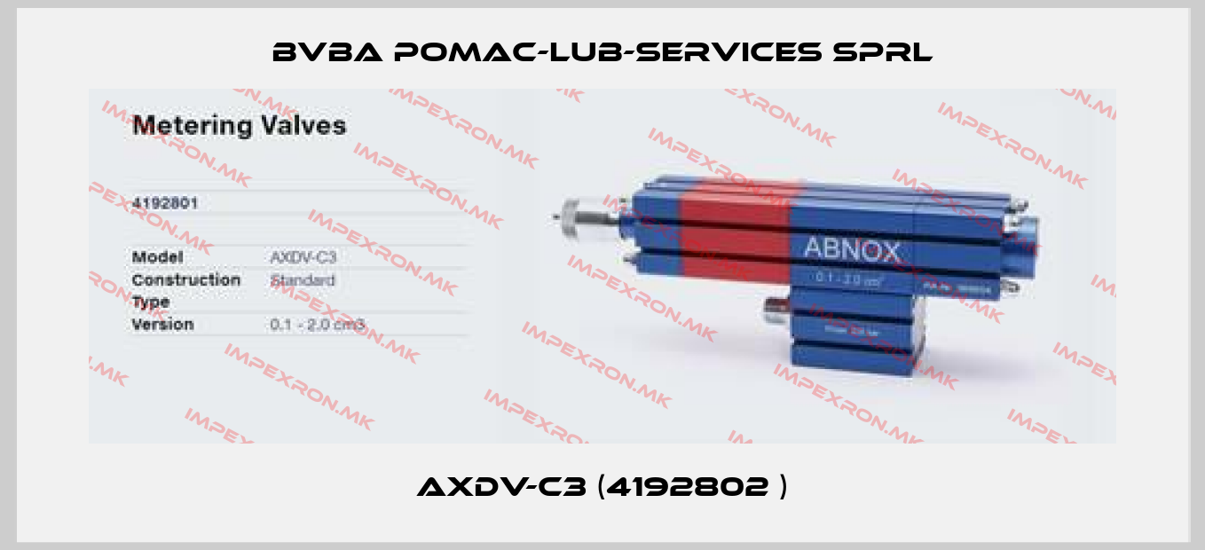bvba pomac-lub-services sprl-AXDV-C3 (4192802 )price