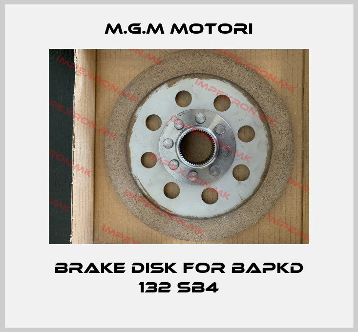 M.G.M MOTORI-brake disk for BAPKD 132 SB4price