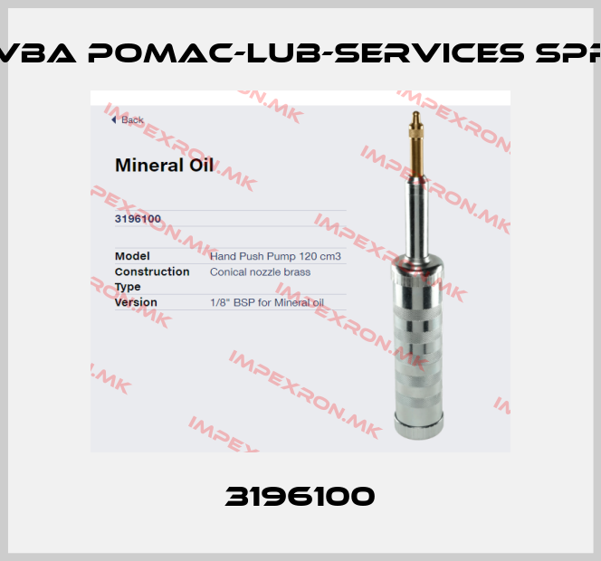 bvba pomac-lub-services sprl-3196100price