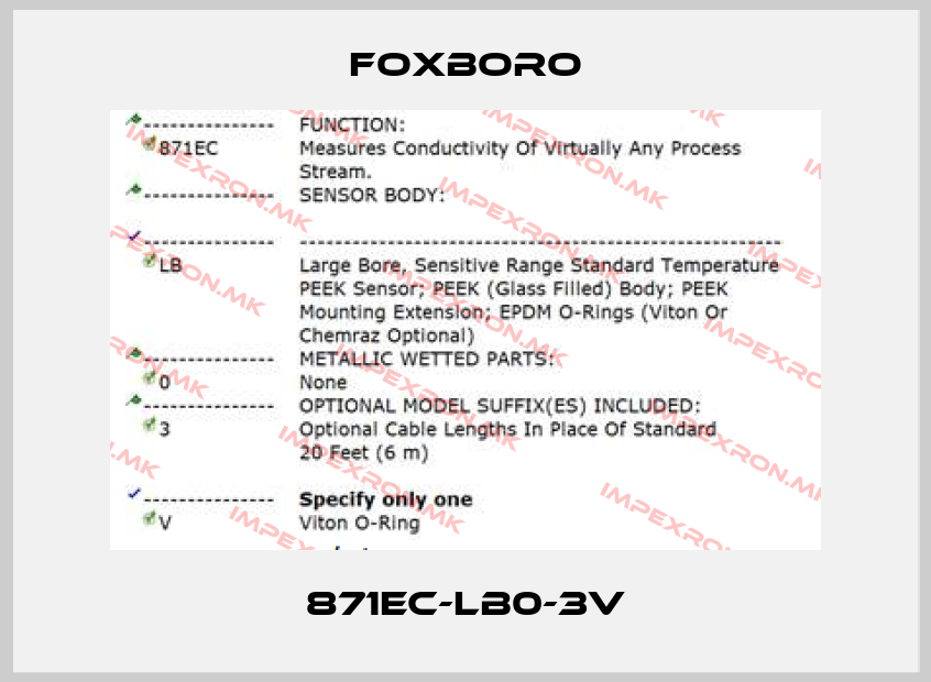 Foxboro-871EC-LB0-3Vprice