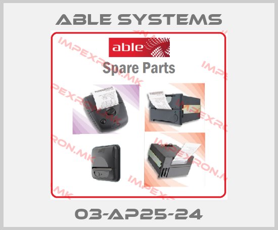 ABLE SYSTEMS-03-AP25-24price