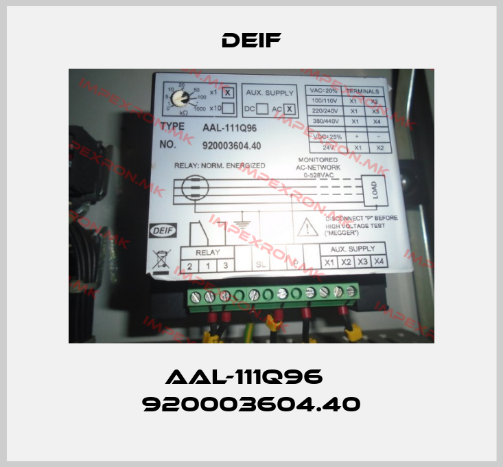 Deif-AAL-111Q96   920003604.40price