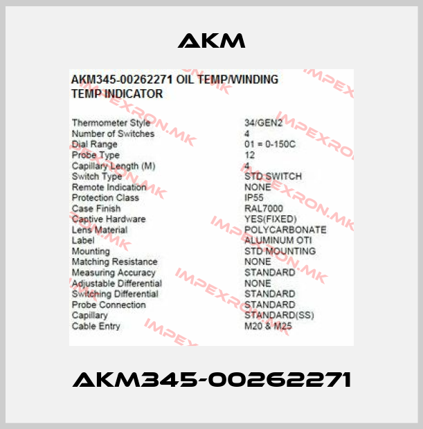 Akm-AKM345-00262271price