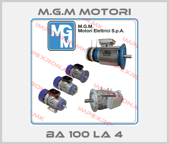 M.G.M MOTORI-BA 100 LA 4price