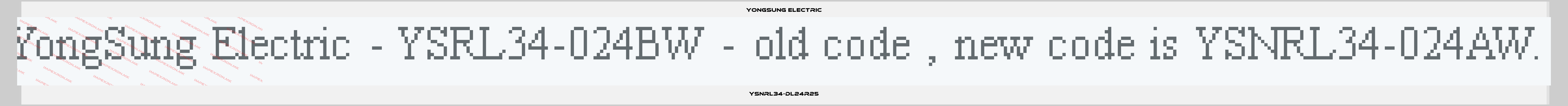 YongSung Electric-YSNRL34-DL24R25price