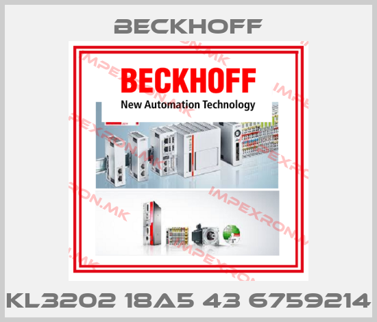Beckhoff-KL3202 18A5 43 6759214price