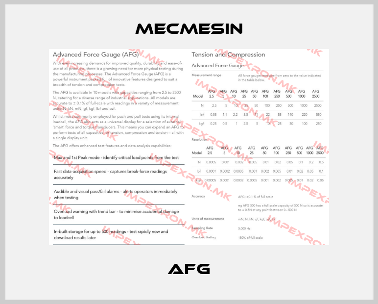 Mecmesin-AFGprice