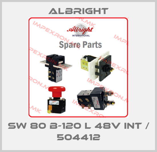 Albright-SW 80 B-120 L 48V INT / 504412price