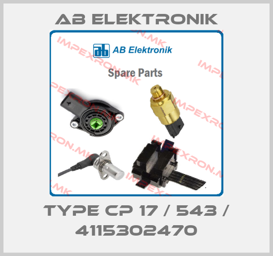 AB Elektronik-Type CP 17 / 543 / 4115302470price