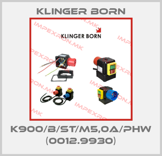 Klinger Born-K900/B/ST/M5,0A/PhW (0012.9930)price