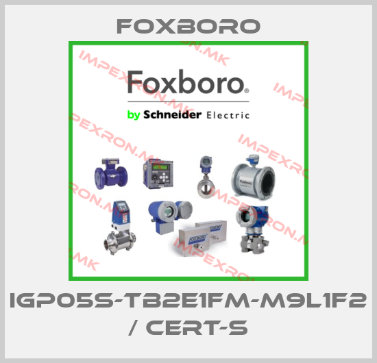 Foxboro-IGP05S-TB2E1FM-M9L1F2 / Cert-Sprice