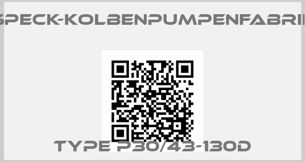 SPECK-KOLBENPUMPENFABRIK-Type P30/43-130Dprice