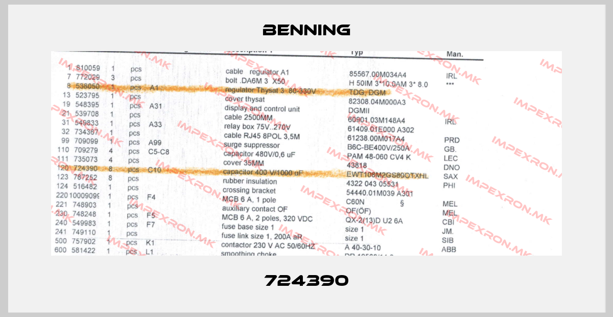 Benning-724390price