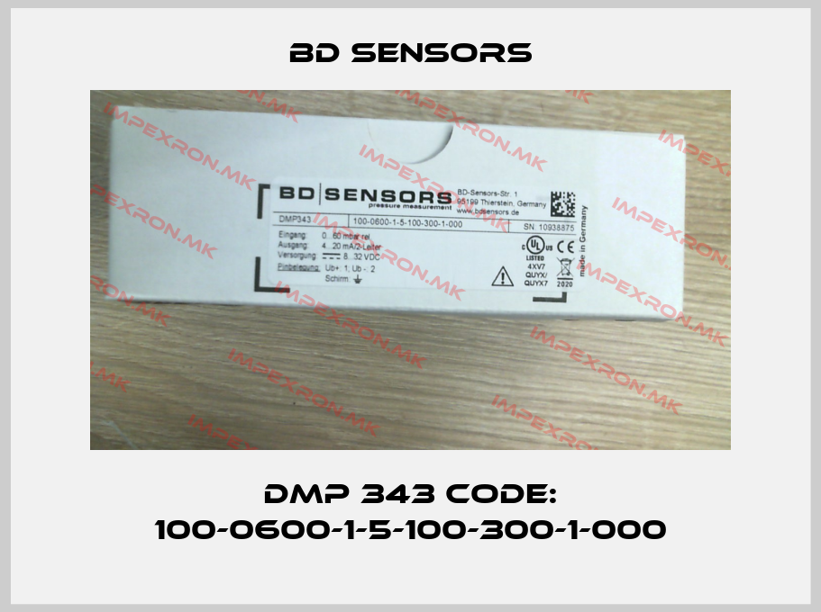 Bd Sensors-DMP 343 Code: 100-0600-1-5-100-300-1-000price