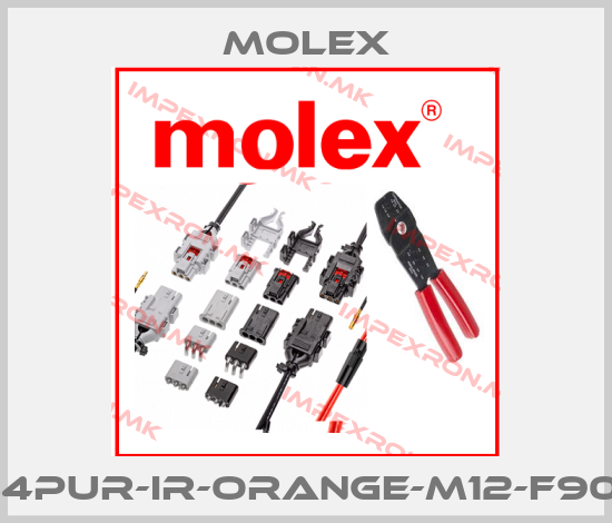 Molex-4X034PUR-IR-ORANGE-M12-F90-5MTprice