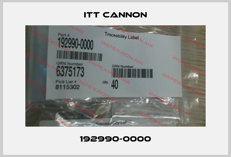 Itt Cannon-192990-0000price