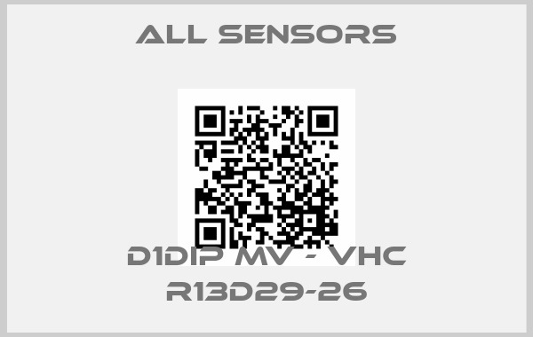 All Sensors-D1DIP MV - VHC R13D29-26price