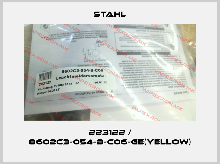 Stahl-223122 / 8602C3-054-B-C06-ge(yellow)price