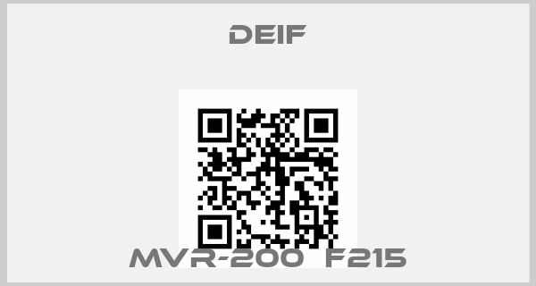 Deif-MVR-200  F215price