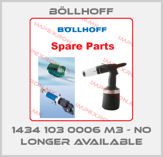 Böllhoff-1434 103 0006 M3 - no longer available price