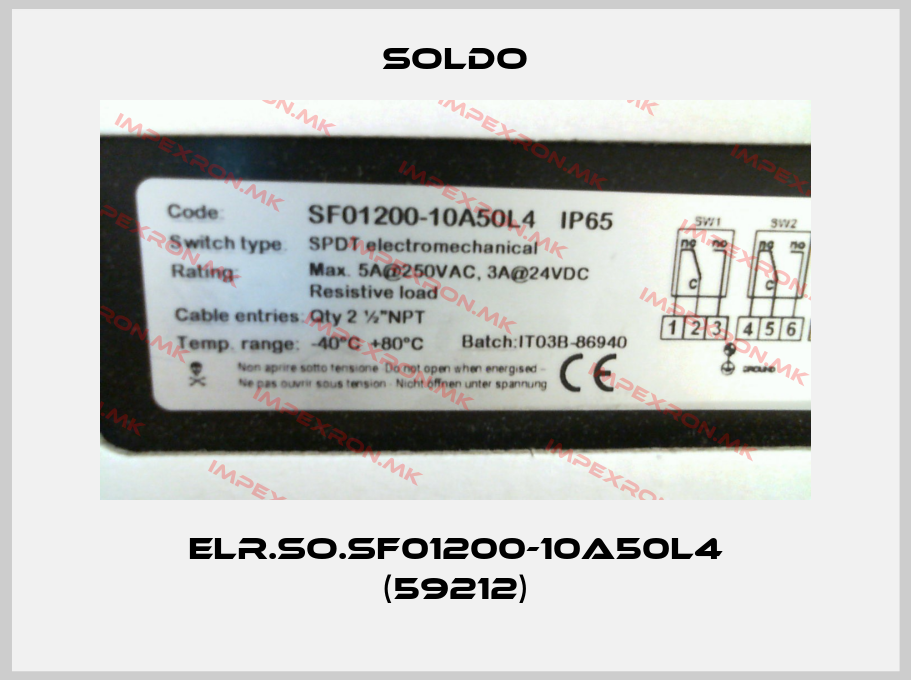 Soldo-ELR.SO.SF01200-10A50L4 (59212)price