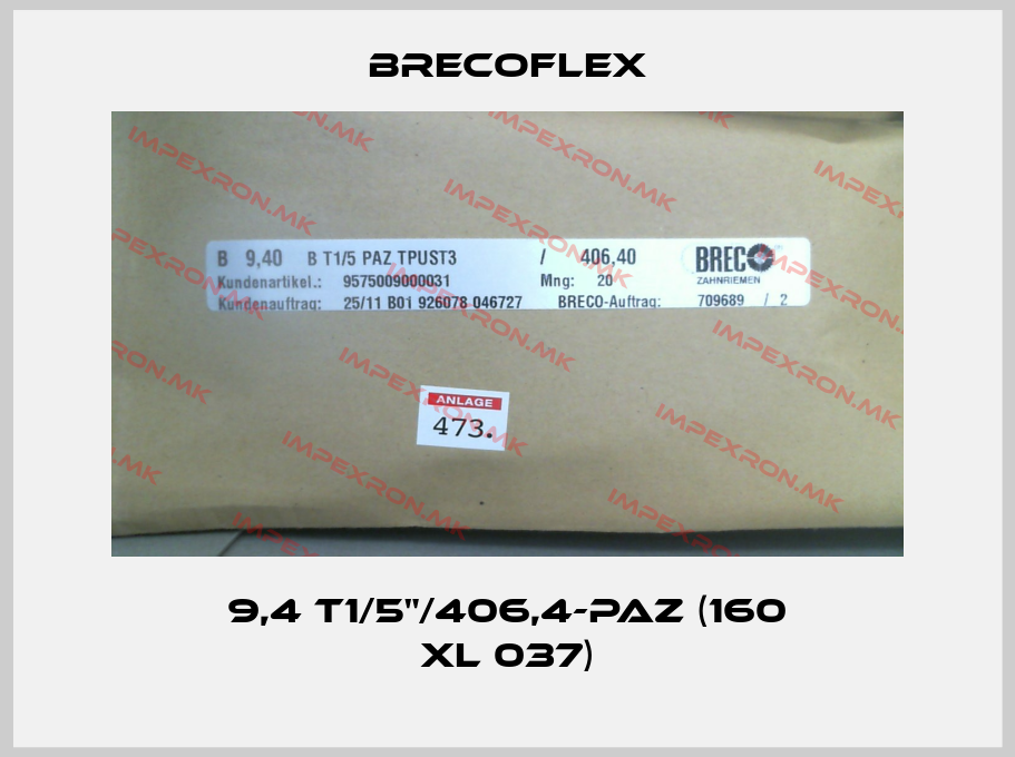 Brecoflex-9,4 T1/5"/406,4-PAZ (160 xl 037)price