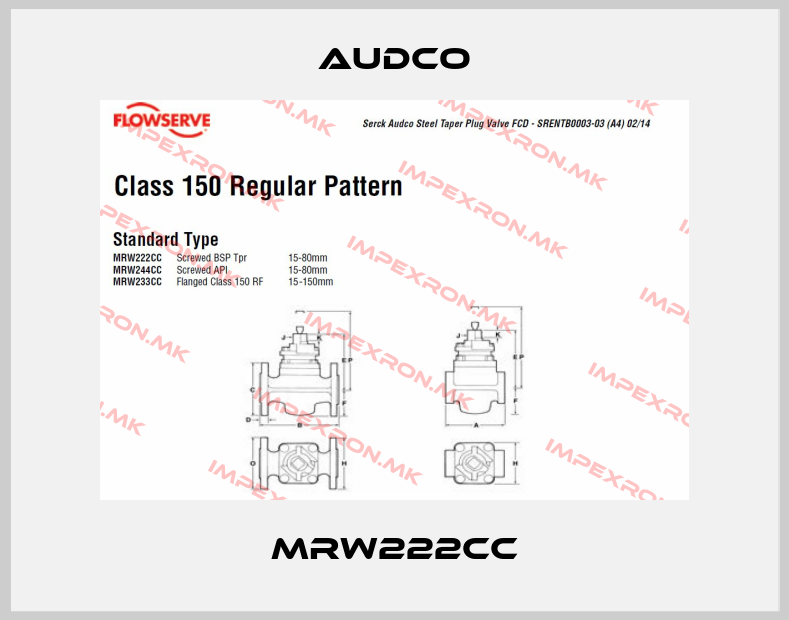 Audco-MRW222CCprice