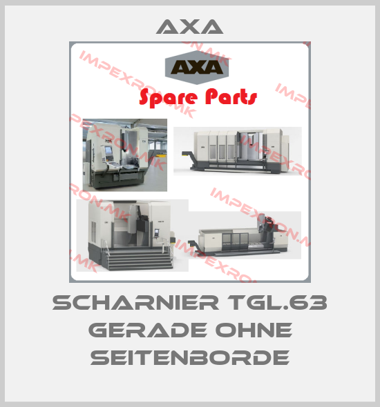 Axa-Scharnier TGL.63 gerade ohne Seitenbordeprice