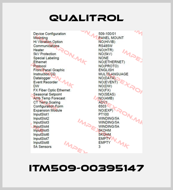 Qualitrol-ITM509-00395147price