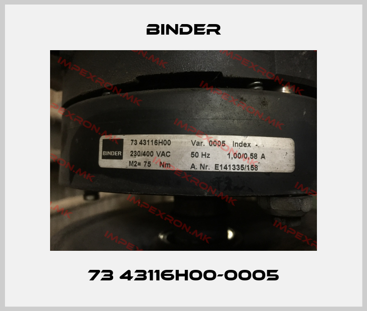 Binder-73 43116H00-0005price