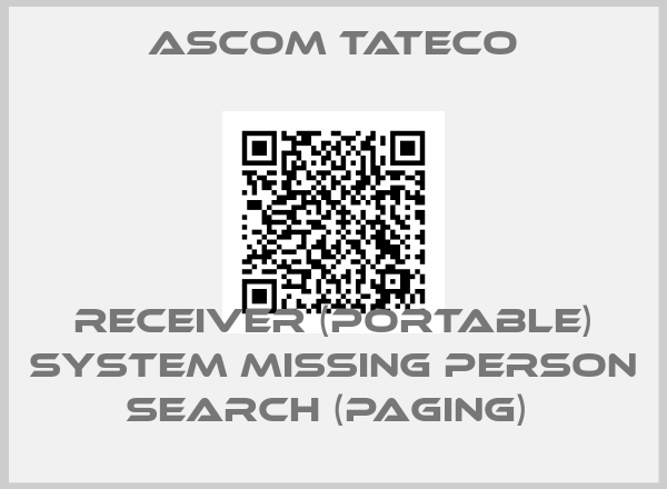 Ascom Tateco-RECEIVER (PORTABLE) SYSTEM MISSING PERSON SEARCH (PAGING) price