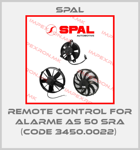 SPAL-REMOTE CONTROL FOR ALARME AS 50 SRA (CODE 3450.0022) price