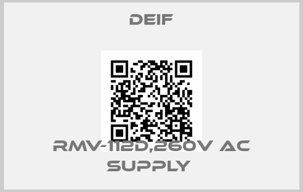 Deif-RMV-112D,260V AC SUPPLY price