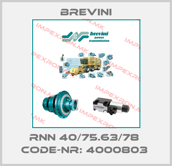 Brevini-RNN 40/75.63/78  Code-Nr: 4000803 price