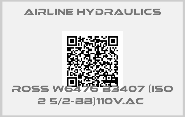 Airline Hydraulics-ROSS W6476 B3407 (ISO 2 5/2-BB)110V.AC price