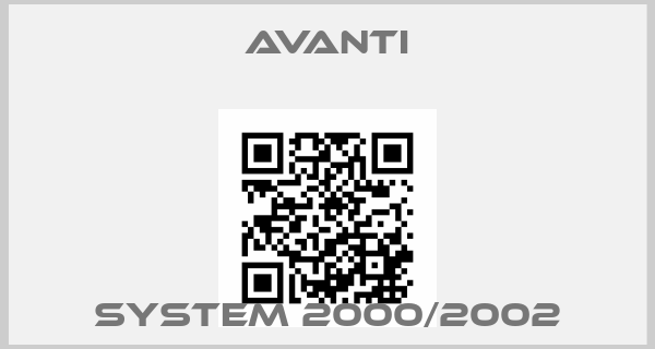 Avanti-System 2000/2002price